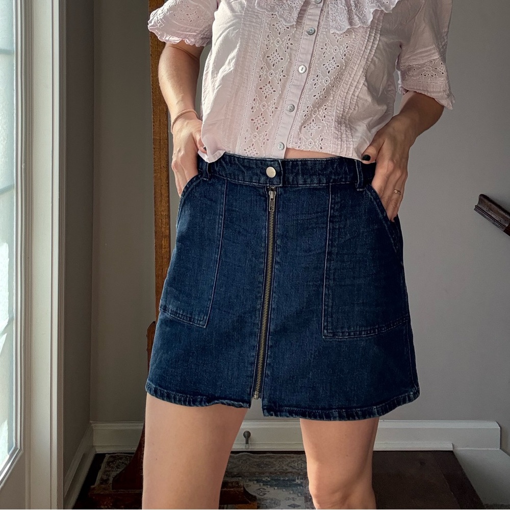Madewell Dark Blue Mini Skirt